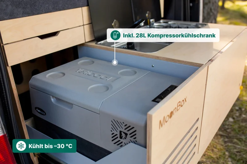 Moonbox Campingbox Van/Bus 119 Premium Natur