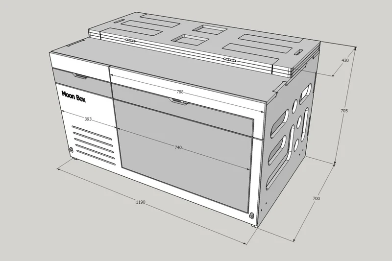 Moonbox Campingbox Van/Bus 124 Premium Natur