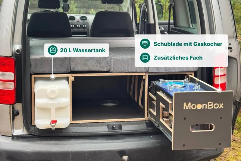 Moonbox Campingbox Minivan 100cm Modify Dunkelgrau