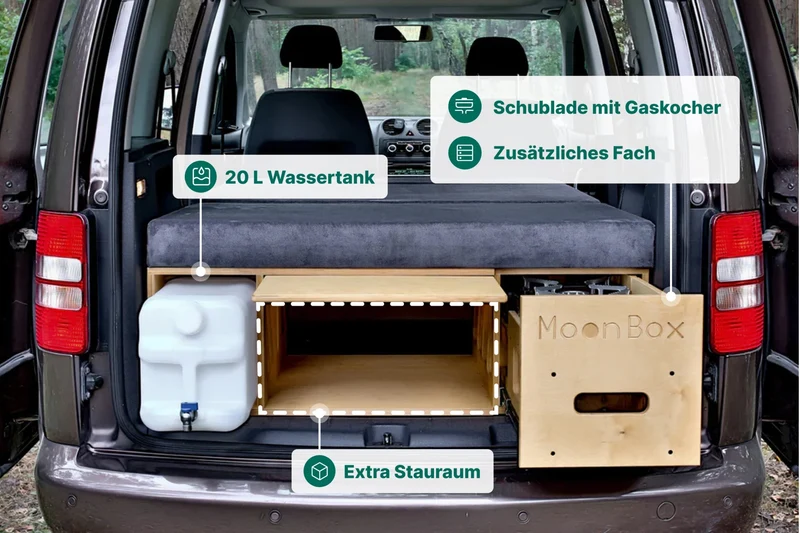 Moonbox Campingbox Minivan 111cm Natur
