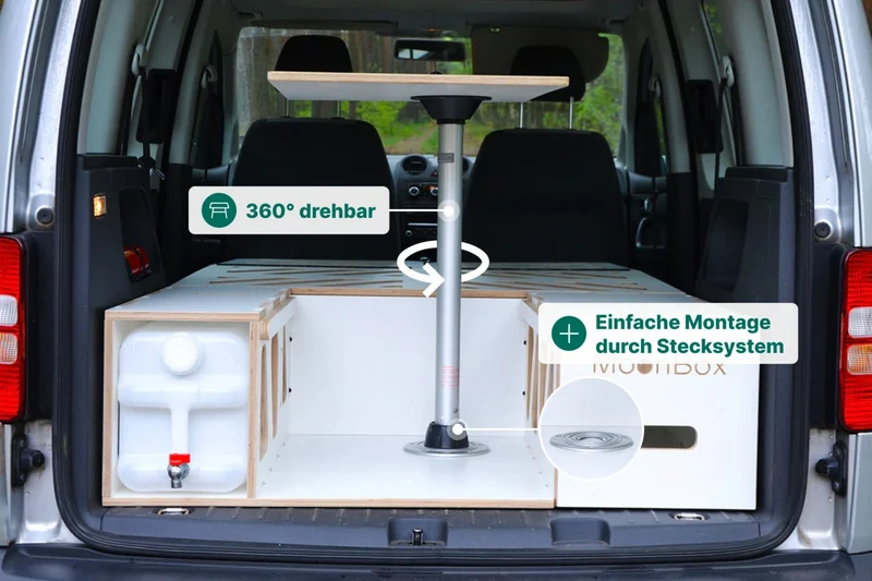 Moonbox Campingbox Minivan 100cm Modify Weiss