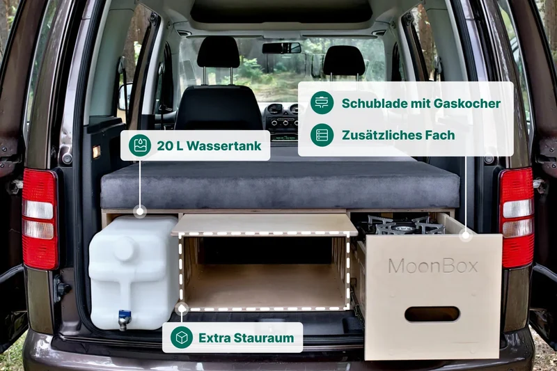 Moonbox Campingbox Minivan 111cm UV-Lack