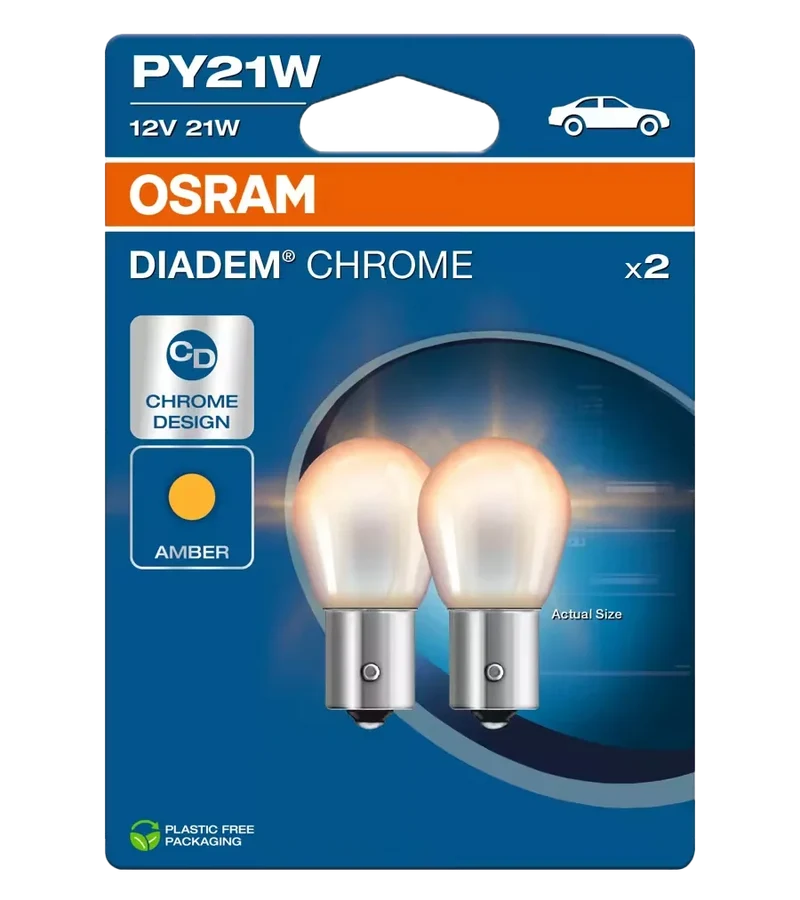 Osram 2 x Glühlampe DIADEM CHROME 12 V 21W - 1 - Stück