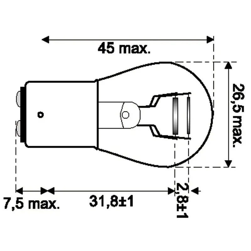 Osram Glühlampe BAY15d 24V 21/5W - 1 - Stück