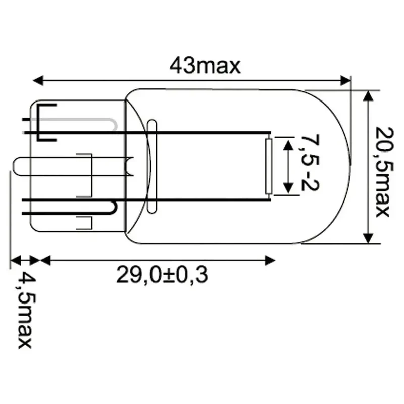 Osram Original W21W 12 V Faltschachtel - 1 - Stück
