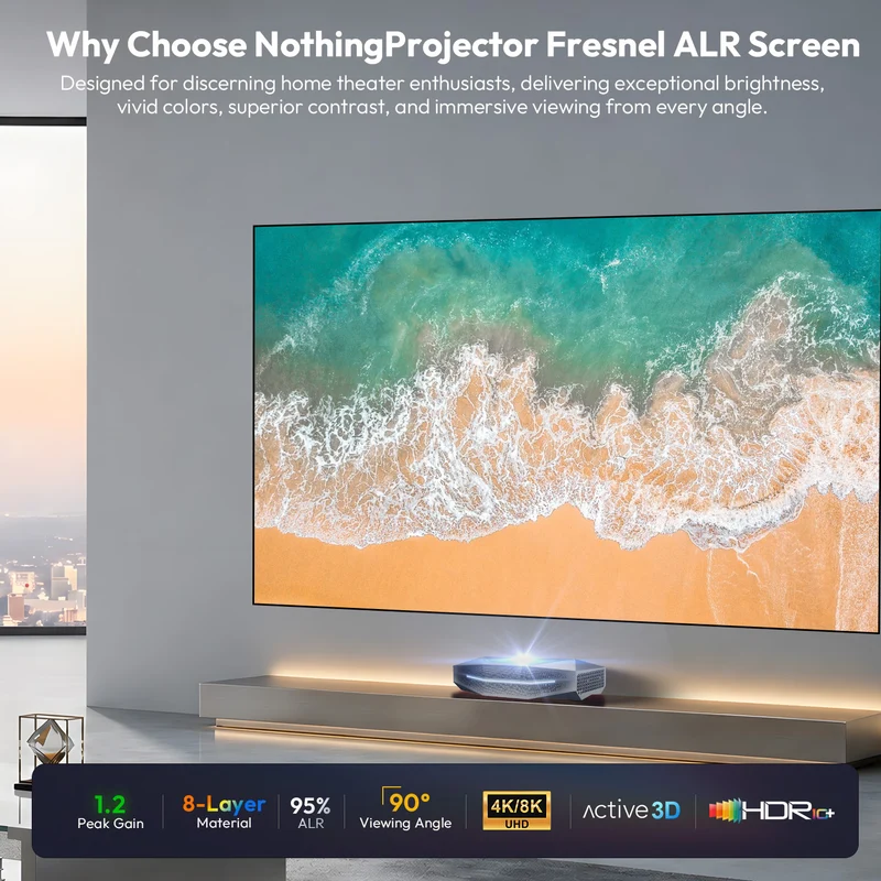 100''-120'' NothingProjector Fresnel Screen for Ultra Short Throw Projector