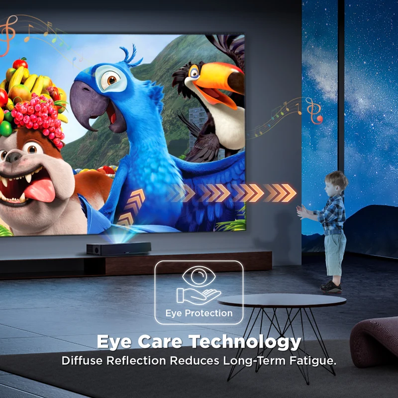 100 Inch NothingProjector Black Series 95% ALR/CLR UST Projector Screen