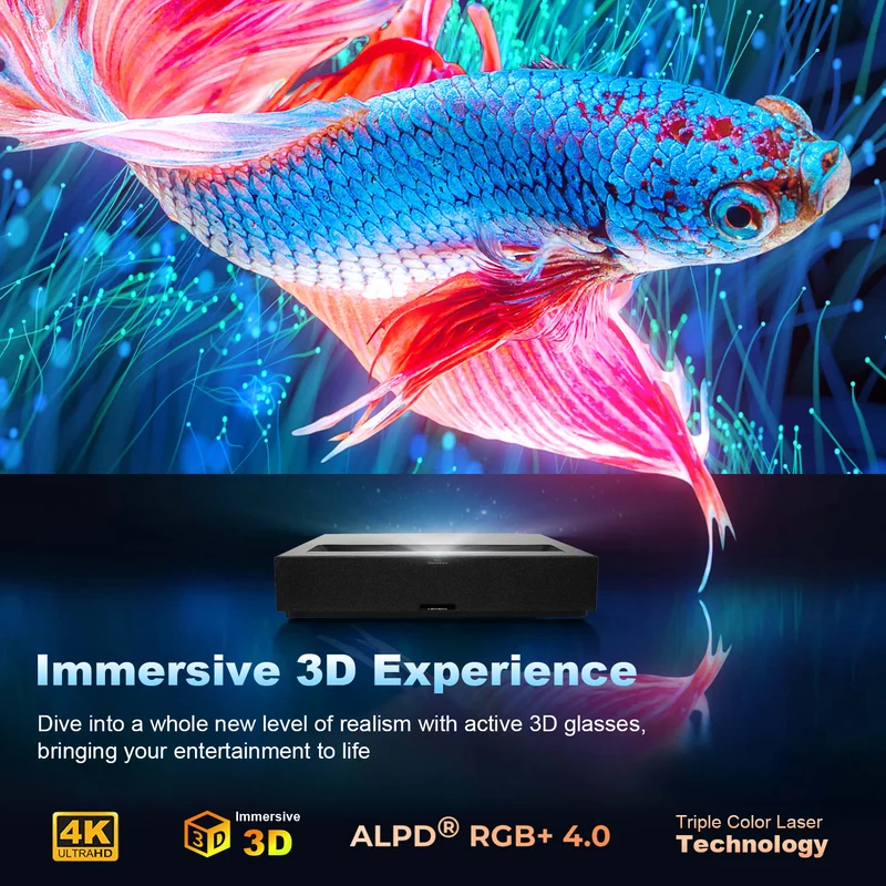 Formovie Theater Premium Triple Laser 4K TV Ultra Short Throw Projector