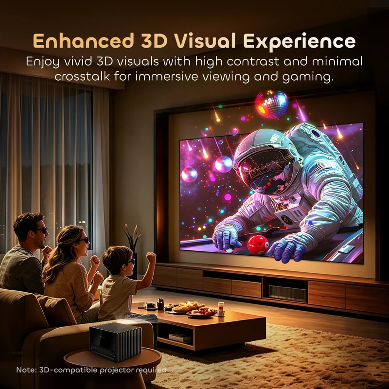 100"-130" NothingProjector Lenticular 4K ALR Projector Screen for Long/Standard Throw Projectors