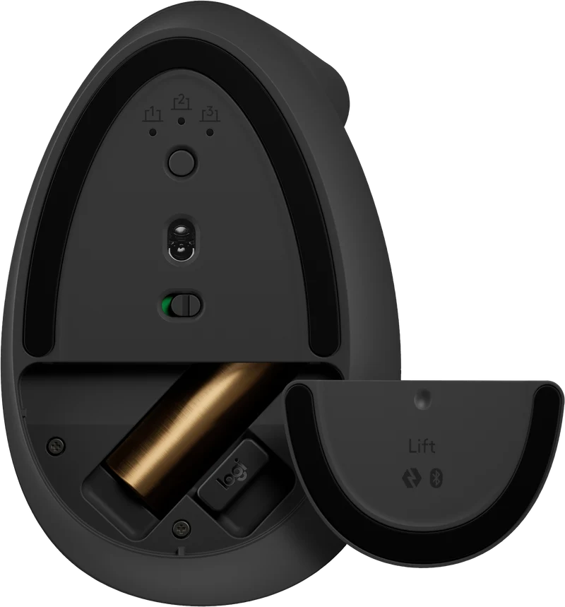 Logitech Lift Vertical Ergonomic Mouse (Graphite)