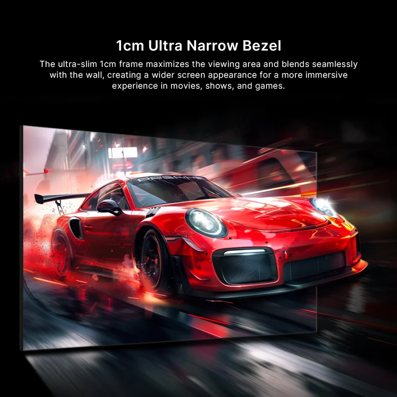 132 Inch NothingProjector Seamless Lenticular 4K UST 95% ALR Projector Screen