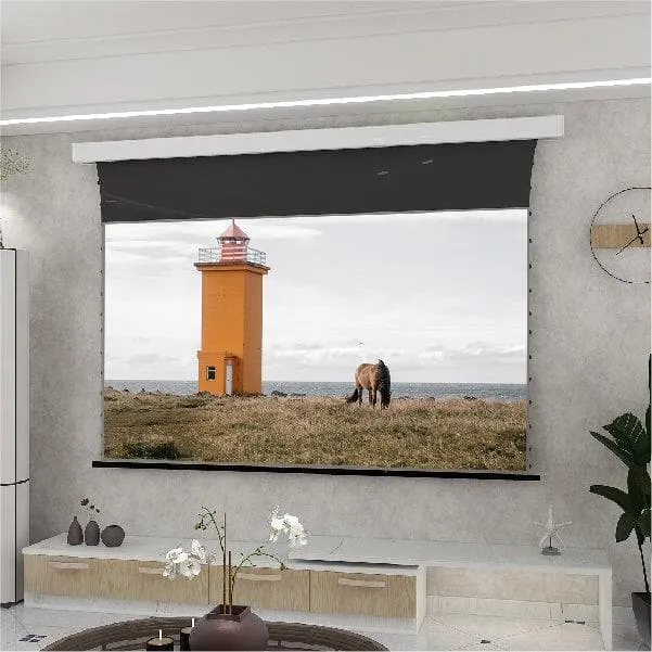 VIVIDSTORM PRO Slimline Motorized Tension Drop Down UST ALR Projector Screen