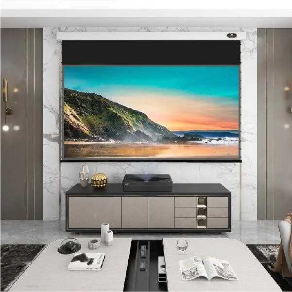 VIVIDSTORM PRO Slimline Motorized Tension Drop Down UST ALR Projector Screen