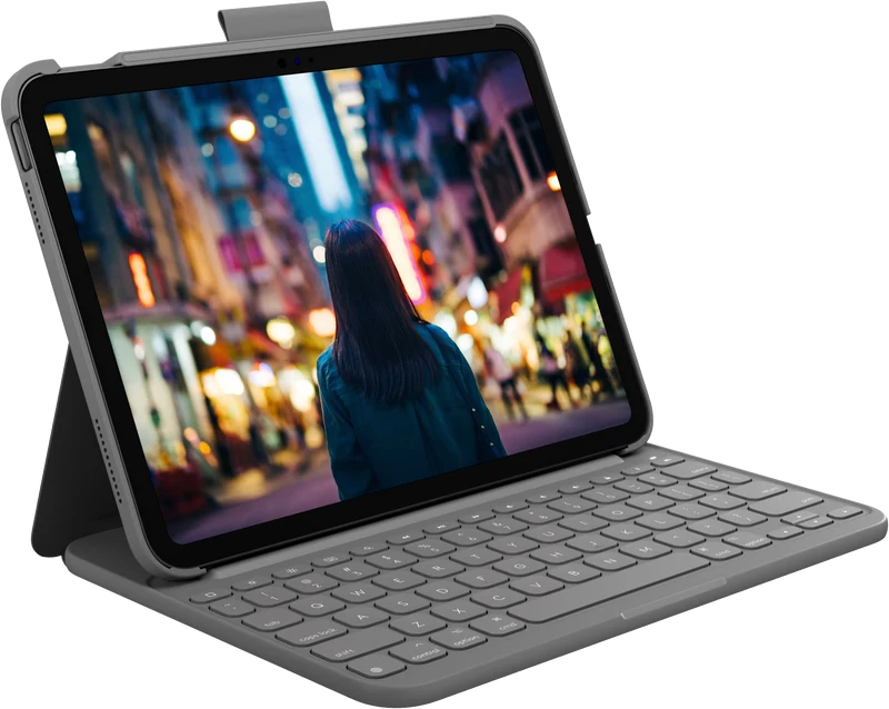 Logitech Slim Folio for iPad (10th Gen & A16) Grey