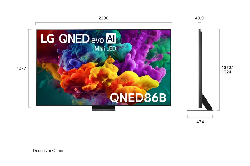 LG 100" QNED86B EVO AI Mini LED 4K Smart TV 2026