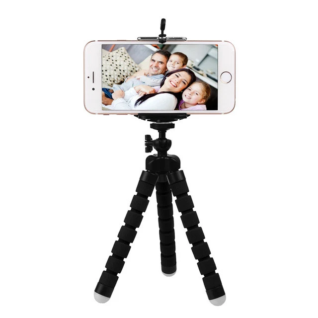 FORNORM Mini Portable Flexible Tripod with Phone Holder Bracket Stand Tripod Kit for iPhone7 Xiaomi For Samsung Mobile phone DSL