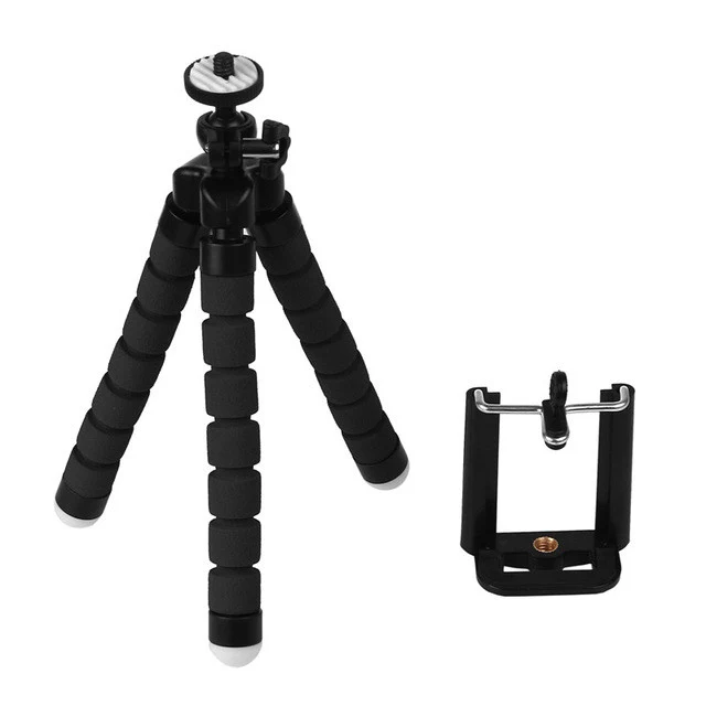 powstro Mini Portable Flexible Tripod with Phone Holder Bracket Stand Tripod Kit for iPhone 6s 7 Xiaomi Samsung HTC DSLR Camera