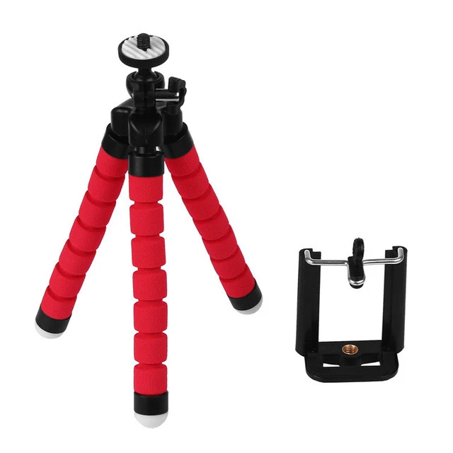 powstro Mini Portable Flexible Tripod with Phone Holder Bracket Stand Tripod Kit for iPhone 6s 7 Xiaomi Samsung HTC DSLR Camera