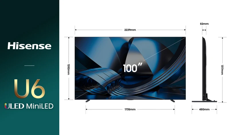Hisense 100" 4K ULED MiniLED Hi-QLED 165Hz Smart AI TV 2026