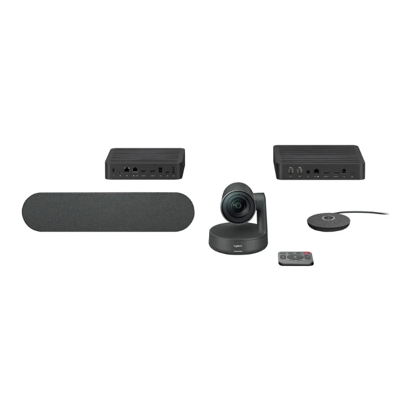 Logitech Rally Videokonferenz-System – 4K UHD, für große Räume, USB 3.0