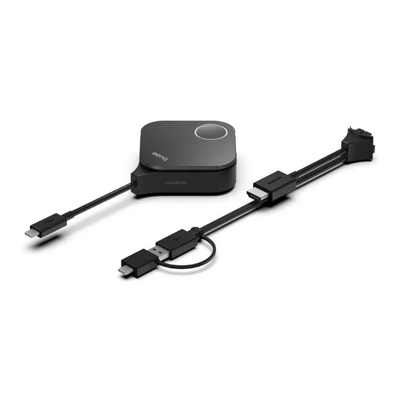 BenQ InstaShow WDC15 Button Kit Wireless Presentation System – 4K, USB-C & HDMI, plug-and-play