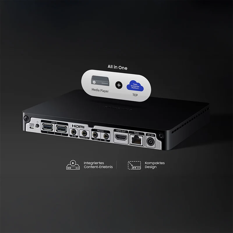 Samsung SBB-SSFV Signage Player – 4K UHD, VXT CMS kompatibel, lüfterlos