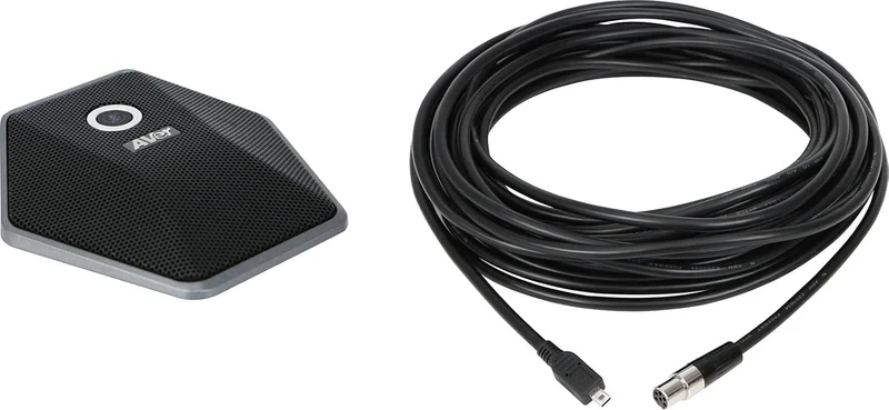 AVer Zusatzmikrofon für VB342+, VB130 Videokonferenz-Soundbar inkl. 10m Kabel