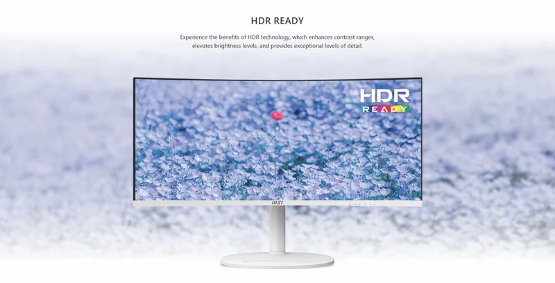 MSI 34" UWQHD 1500R Curved White Monitor
