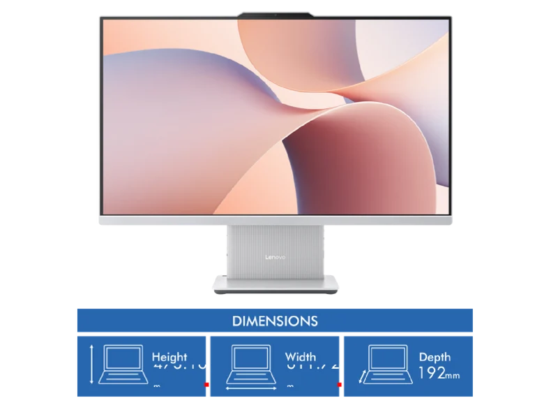Lenovo 27" Ryzen 5 8GB 512GB AIO