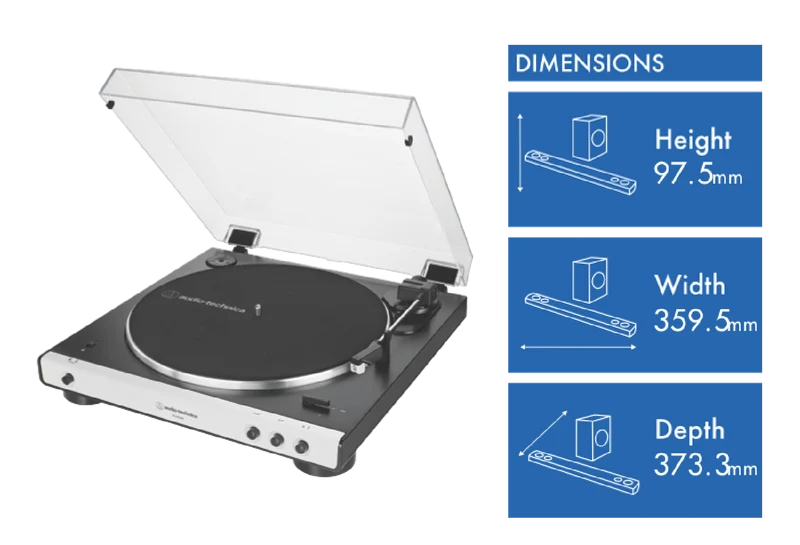 Audio Technica LP60XBT Bluetooth Turntable White