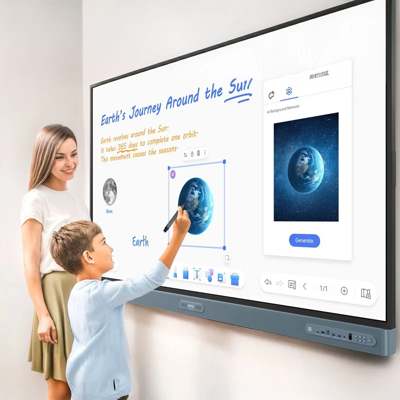 BenQ RM05-Serie Interaktives Whiteboard – Android 15, 4K UHD, Google EDLA