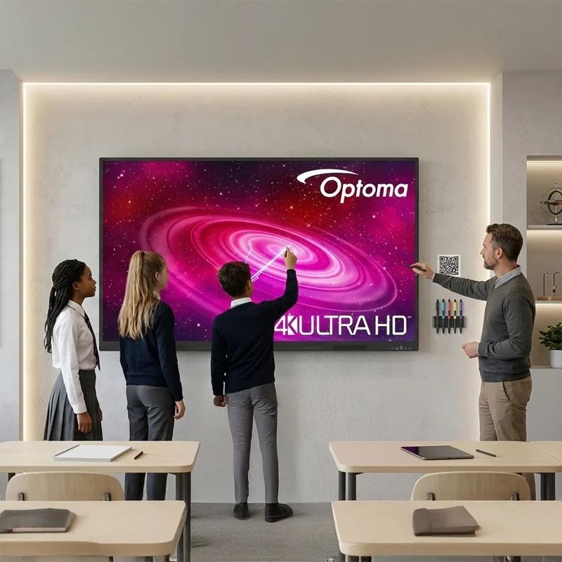 Optoma Creative Touch 1er Serie Interaktives Display – 4K UHD, Android 14, 40-Punkt-Touch