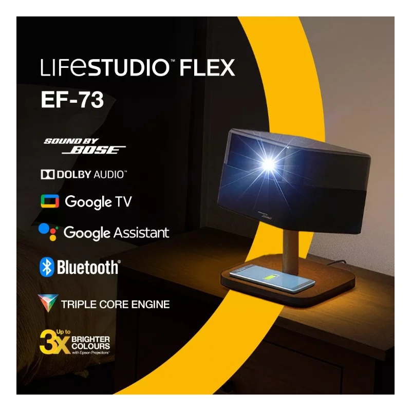 Epson EF-73 Lifestudio Flex Special Lux Edition – 4K UHD, 1000 Lumen, Smart-LED-Beamer