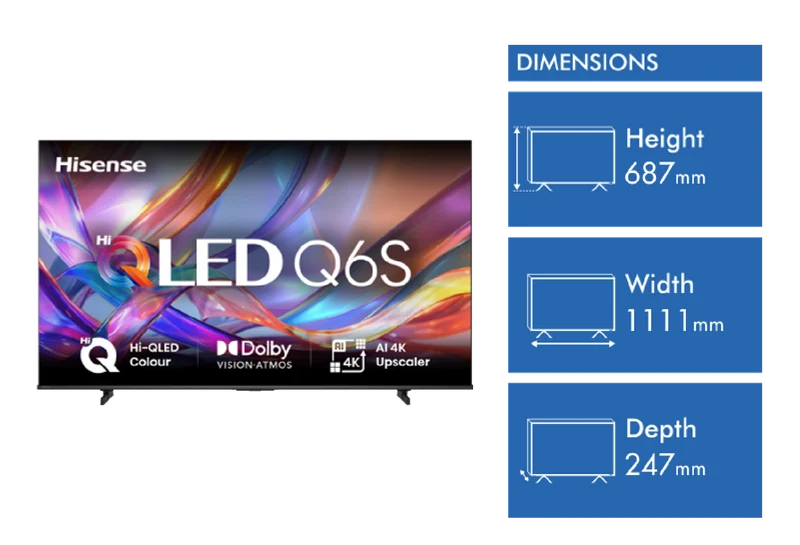 Hisense 50" Q6SAU 4K Hi-QLED Smart TV 2026