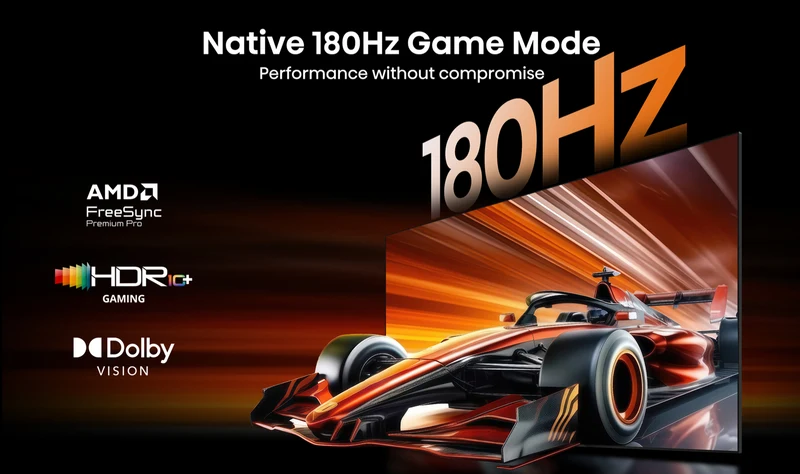 Hisense 75" UR9SAU RGB 4K MiniLED 180Hz TV 2026