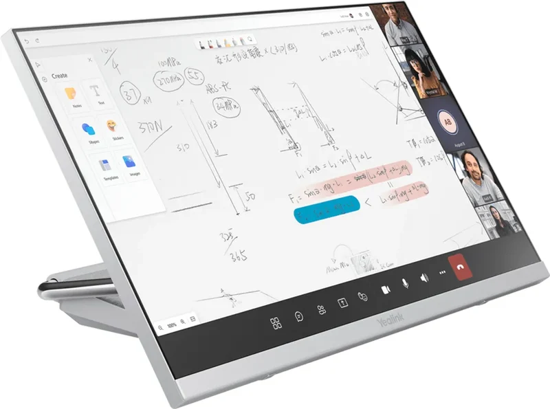 Yealink DeskVision A24 - 4K 24" Touchdisplay Lösung mit 4K Kamera, Microsoft Teams Meeting Lösung
