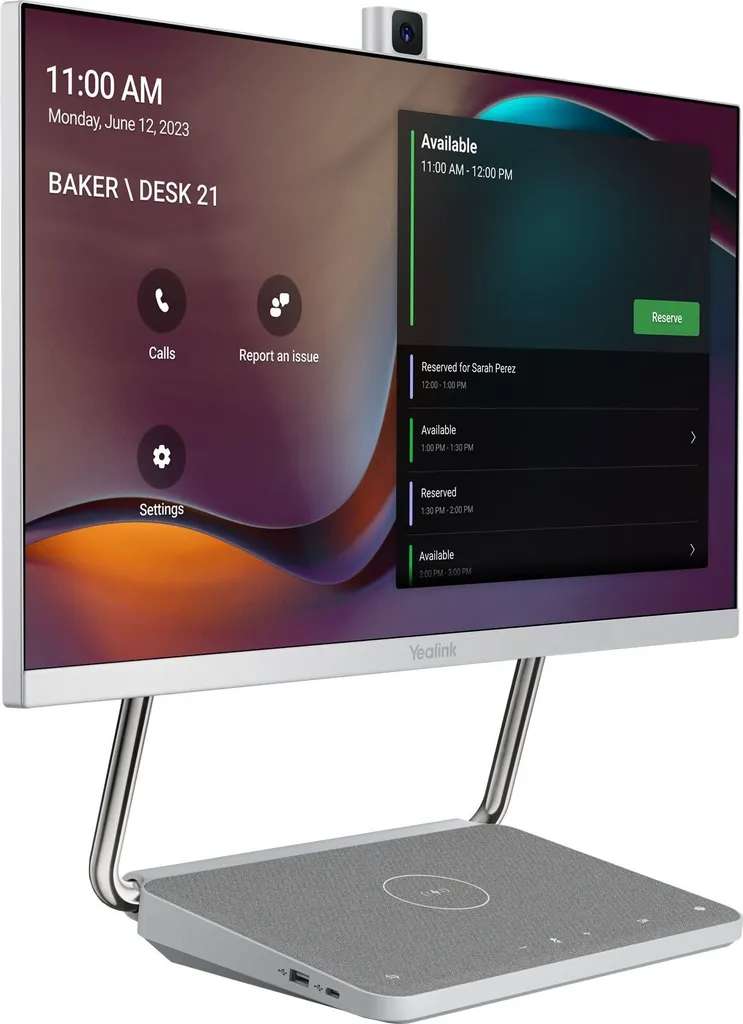 Yealink DeskVision A24 - 4K 24" Touchdisplay Lösung mit 4K Kamera, Microsoft Teams Meeting Lösung
