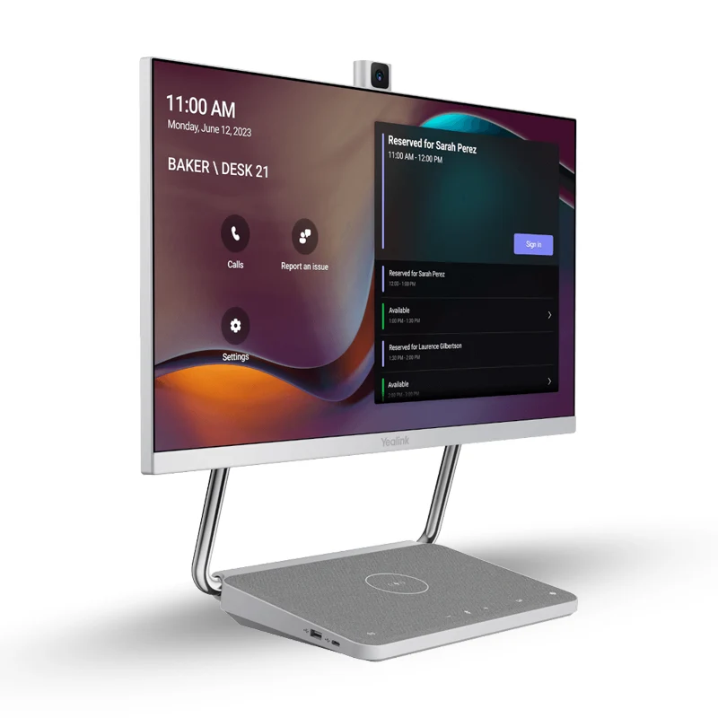 Yealink DeskVision A24 - 4K 24" Touchdisplay Lösung mit 4K Kamera, Microsoft Teams Meeting Lösung