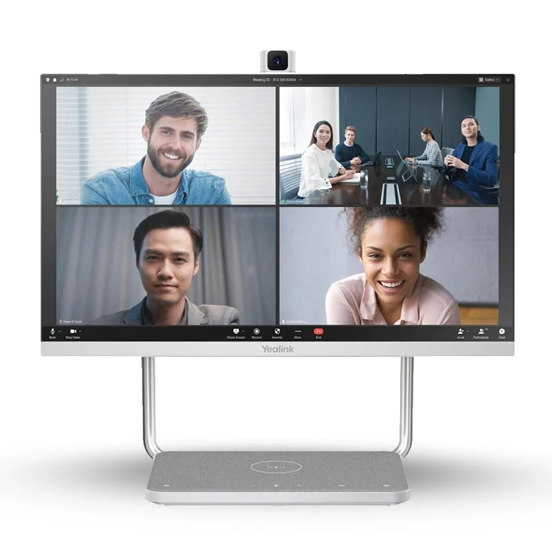 Yealink DeskVision A24 - 4K 24" Touchdisplay Lösung mit 4K Kamera, Microsoft Teams Meeting Lösung