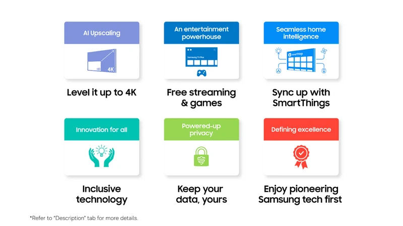 Samsung 50" M70H Mini LED 4K Smart TV 2026