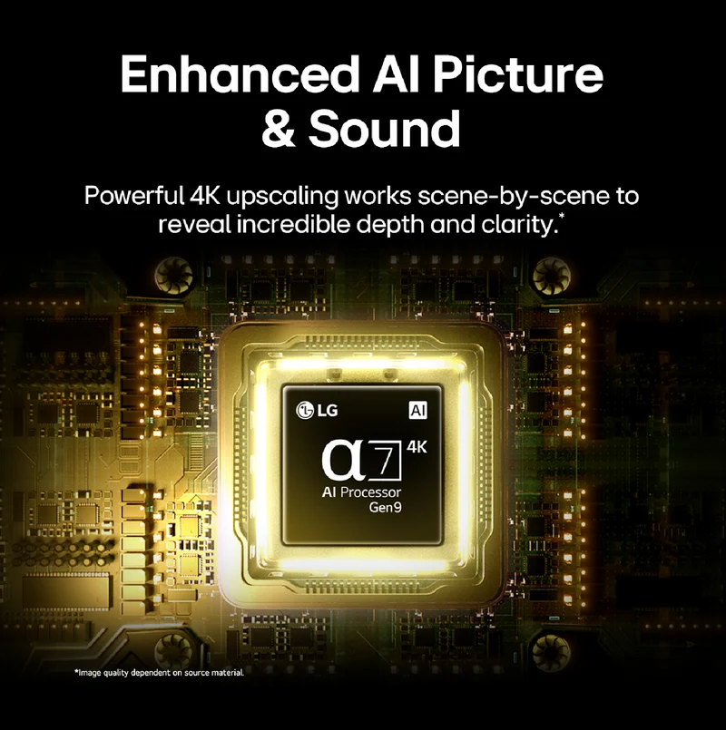 LG 43" QNED70B AI Mini LED 4K Smart TV 2026