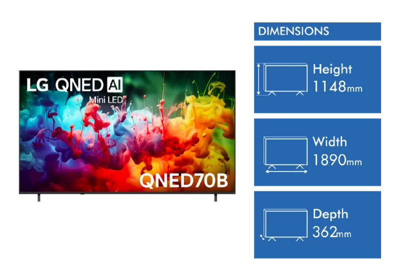 LG 85" QNED70B AI Mini LED 4K Smart TV 2026