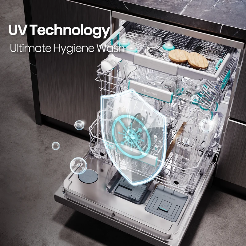 Hisense Series 9, AI TFT Intelligent, Dark Stainless Steel Dishwasher