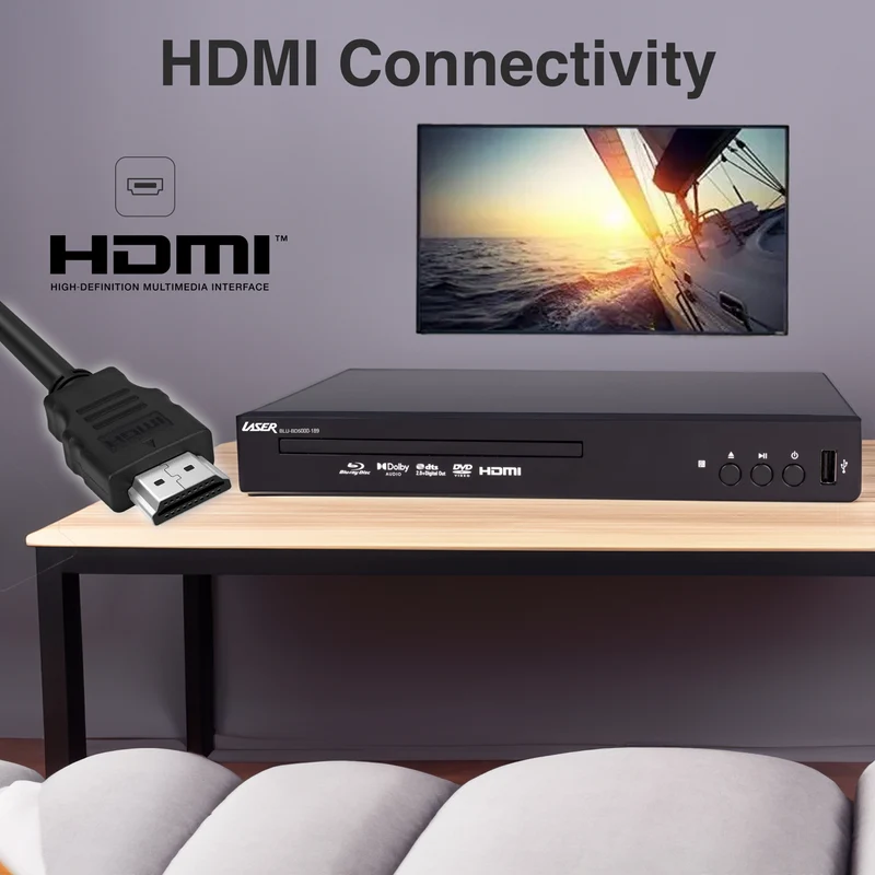 Laser Blu Ray Player with Multi Region Playback and HDMI