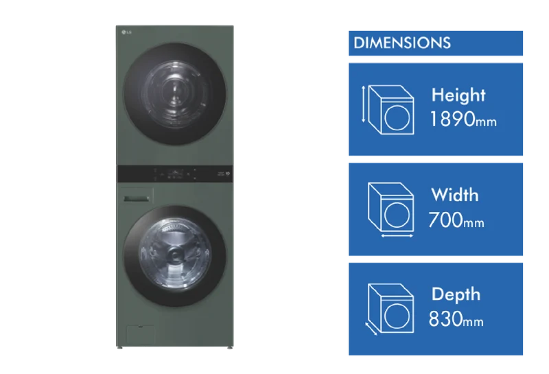 LG WashTower 19kg-10kg Combo Washer Dryer