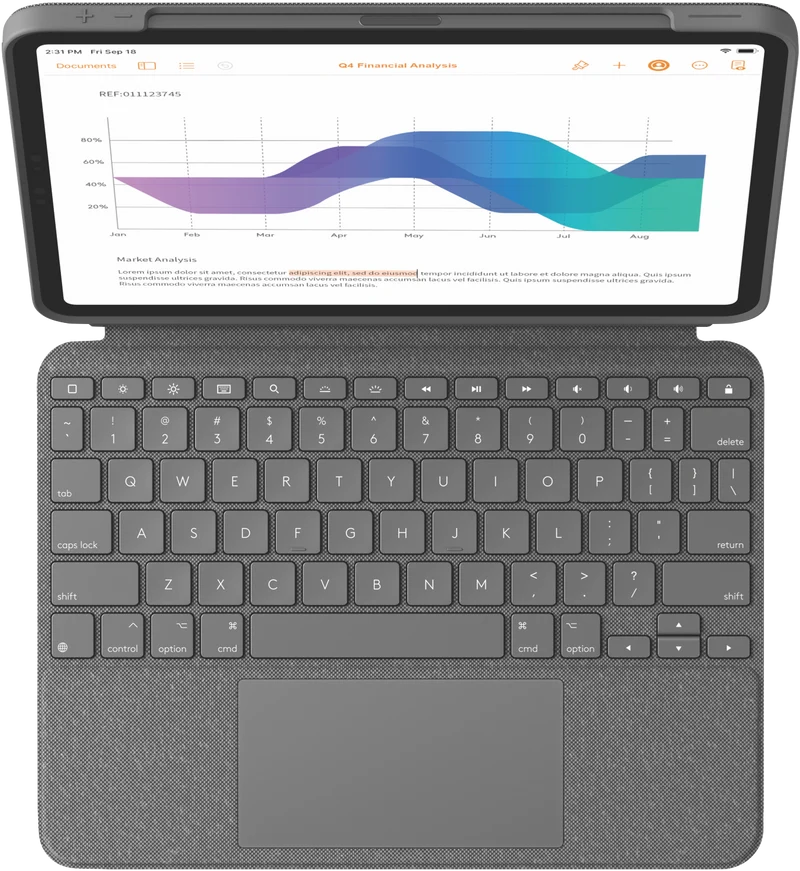 Logitech iPad Pro 11" Gen 1/2/3 Combo Touch Case