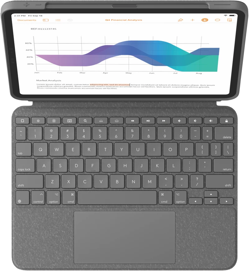 Logitech iPad Pro 11" Gen 1/2/3 Combo Touch Case