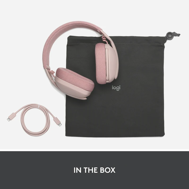Logitech Zone Vibe 100 Headphones (Rose)