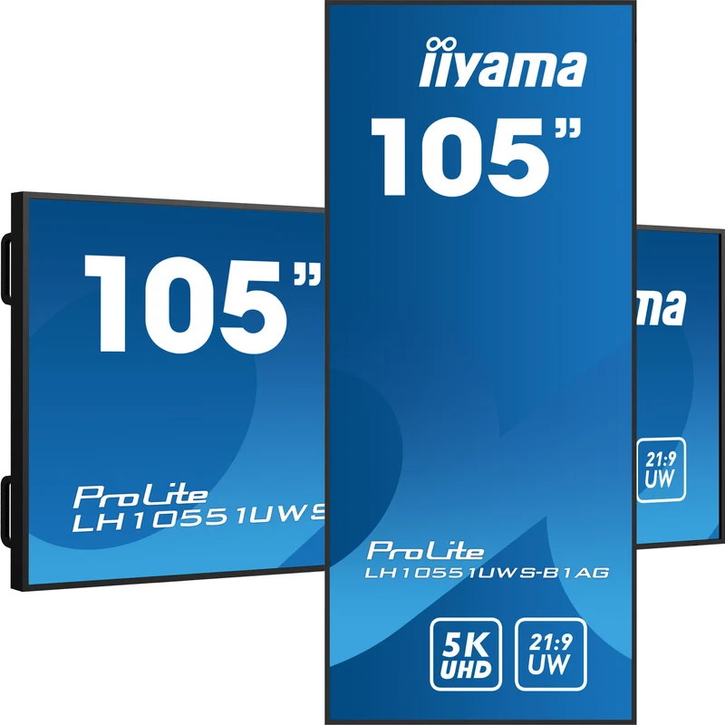 iiyama LH10551UWS-B1AG 5K Ultrawide Signage Display mit 24/7 Betrieb