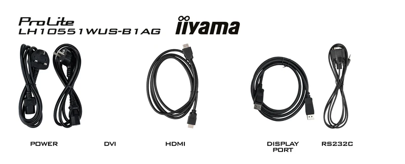 iiyama LH10551UWS-B1AG 5K Ultrawide Signage Display mit 24/7 Betrieb